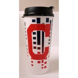 VINTAGE OLD TEAM LOGO CLEVELAND INDIANS 32 OZ TRAVEL TUMBLER